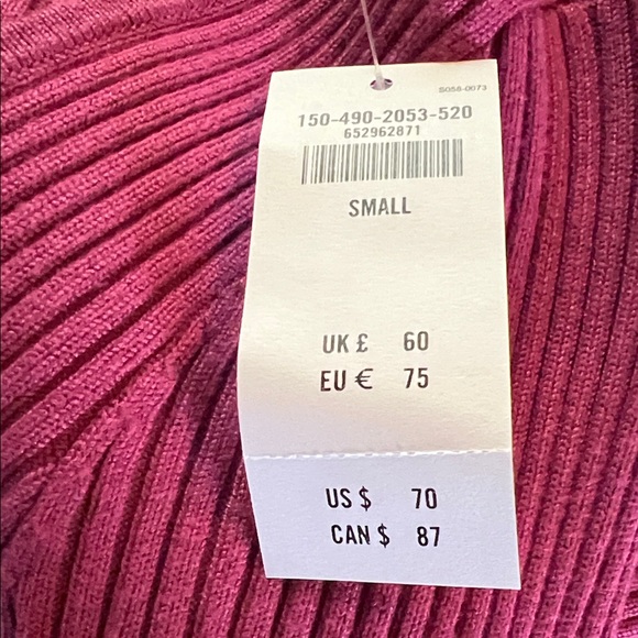 Abercrombie & Fitch NWT Magenta Burgundy Ribbed Bodysuit Size Small - Picture 12 of 12